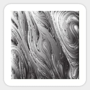 Silver graphic swirling Sticker